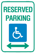 Disable Parking Sign