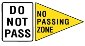 no passing zone