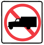 no trucks