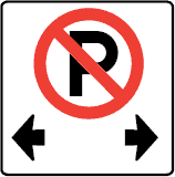 This sign indicates do not park between the signs except when loading or unloading passengers