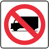 This sign means no trucks allowed