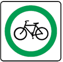 This sign indicates watch for cyclist and you will need to share the road with the cyclist
