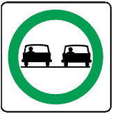 This sign means passing is permitted on this road.
