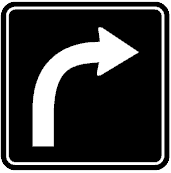 This is a right turn sign