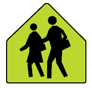 This sign indicates a school zone