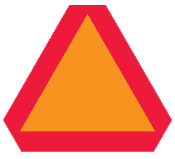This sign indicates slow moving vehicle