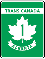 This sign shows that you are approaching the Trans Canada Highway.